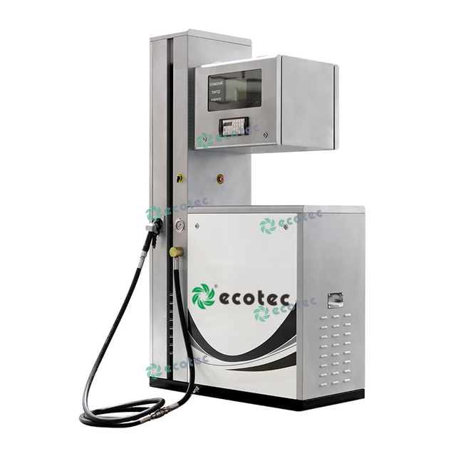 Ecotec Dos boquillas LPG Dispensador Máquina de llenado de automóvil Bomba de llenado de gas para la estación de GLP