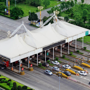 10-200㎡ Stable And Durable Reliable Quality Gas Station Membrane Structure Canopy with Installation And Transportation