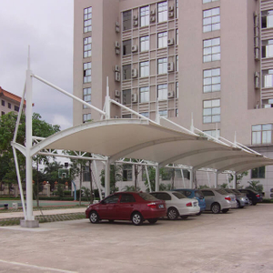 500-1000㎡ Strong Self-cleaning Ability Acid And Corrosion Prevention Impact Resistance Gas Station Membrane Structure Canopy with Installation And Transportation