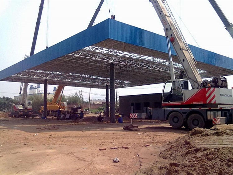 500㎡ Critical Supporting Structure Gas Station Canopy Providing Stable Support And Protection Ensures The Safe And Stable Operation of Gas Station Facilities
