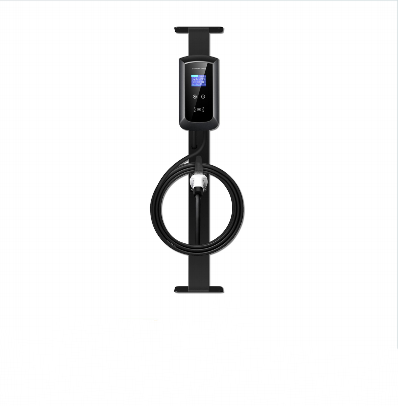 AC 230V 11kW Electric Vehicle Charger with Column and 5 Meter Cable