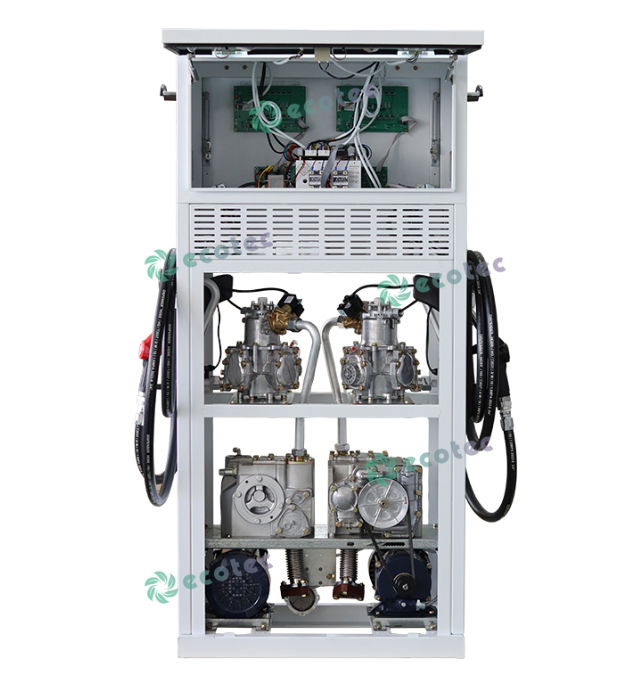 Ecotec XP224 LCD Display Fuel Dispenser with Customizable Single & Double Nozzles, Supports Up to 8 Nozzles - Available for Sale