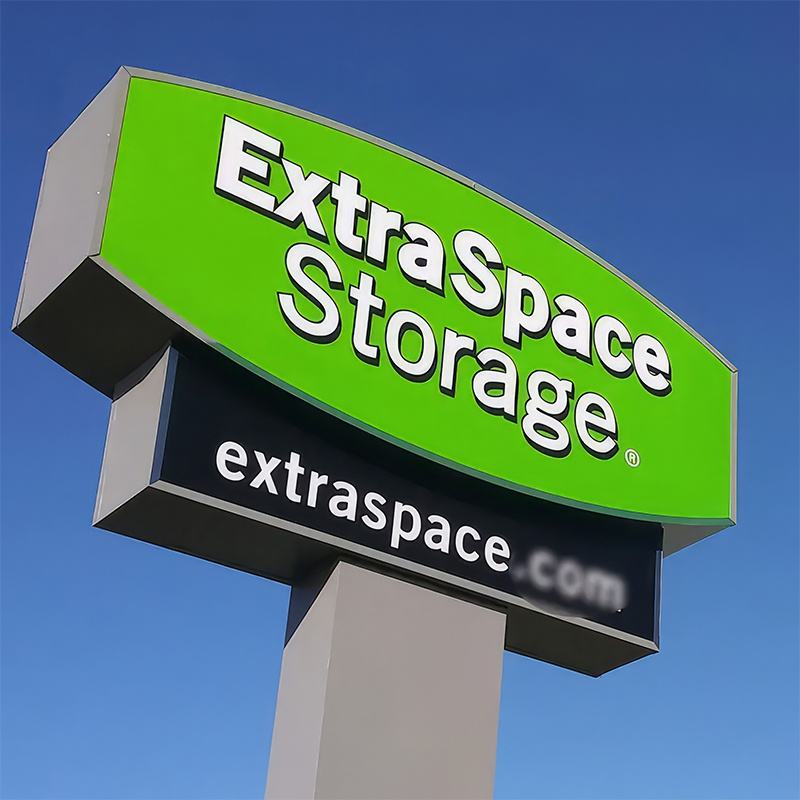 Gas Station Logo And Price Board Display Stand Up Pylon Sign Led Outdoor Wayfinding Directional Billboard Pylon Sign