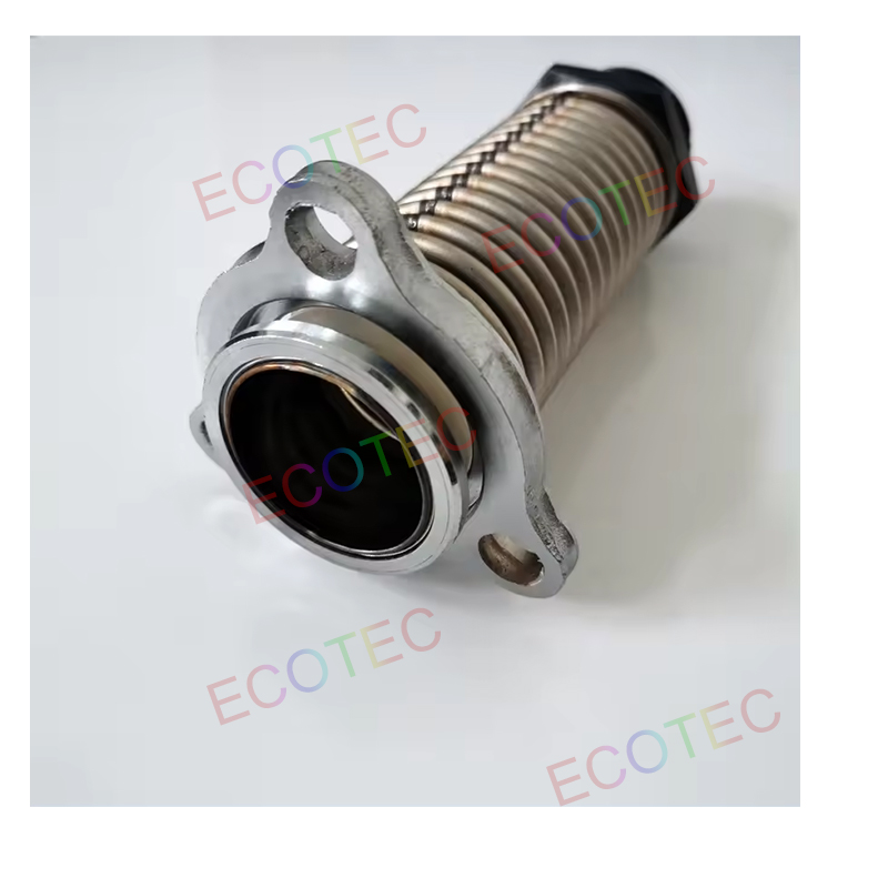 Ecotec Stainless Steel Flange in Male Thread Out Flexible Pipe for Oil Station Fuel Dispenser
