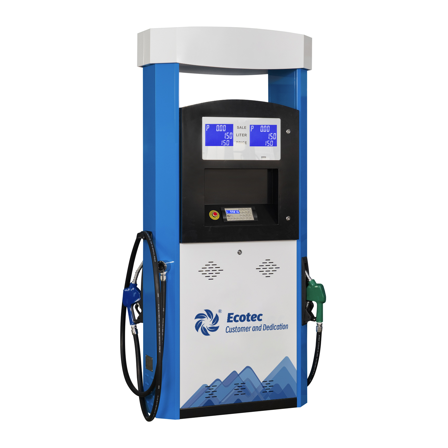 Ecotec High Performance BG224 Double Nozzle Fuel Dispenser Pump for Fuel Station Tatsuno