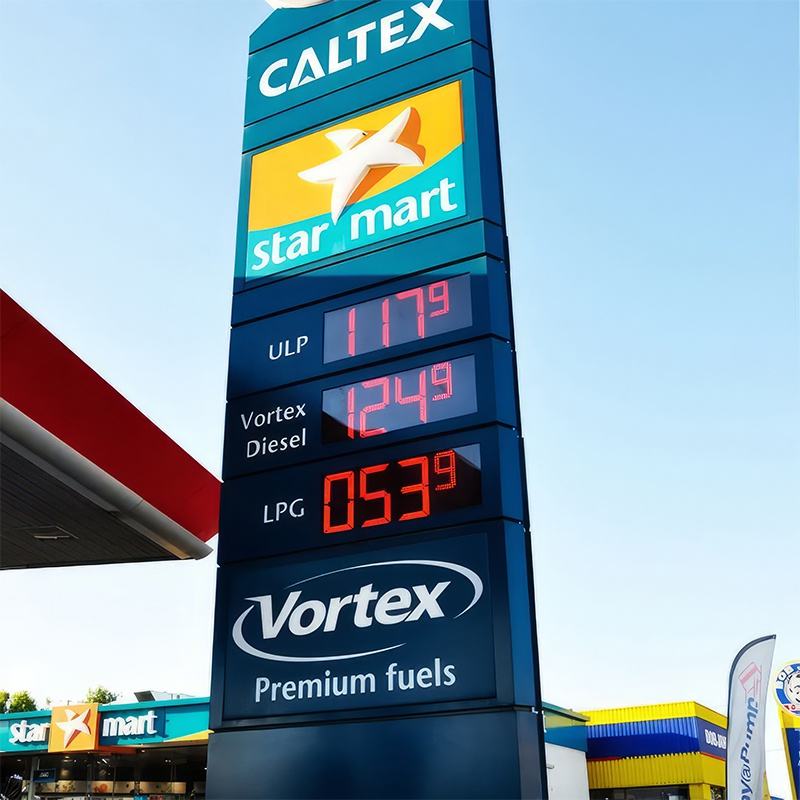 Petrol Digit xxx Outdoor For Oil Digital Board Display Station Led Gas Price Sign