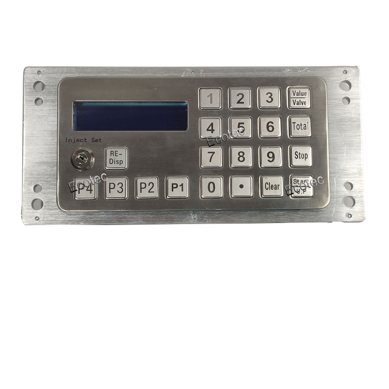 Ecotec Fuel Dispenser Parts Keyboard White Metal Keyboard with Preset Button for Fuel Dispenser M2