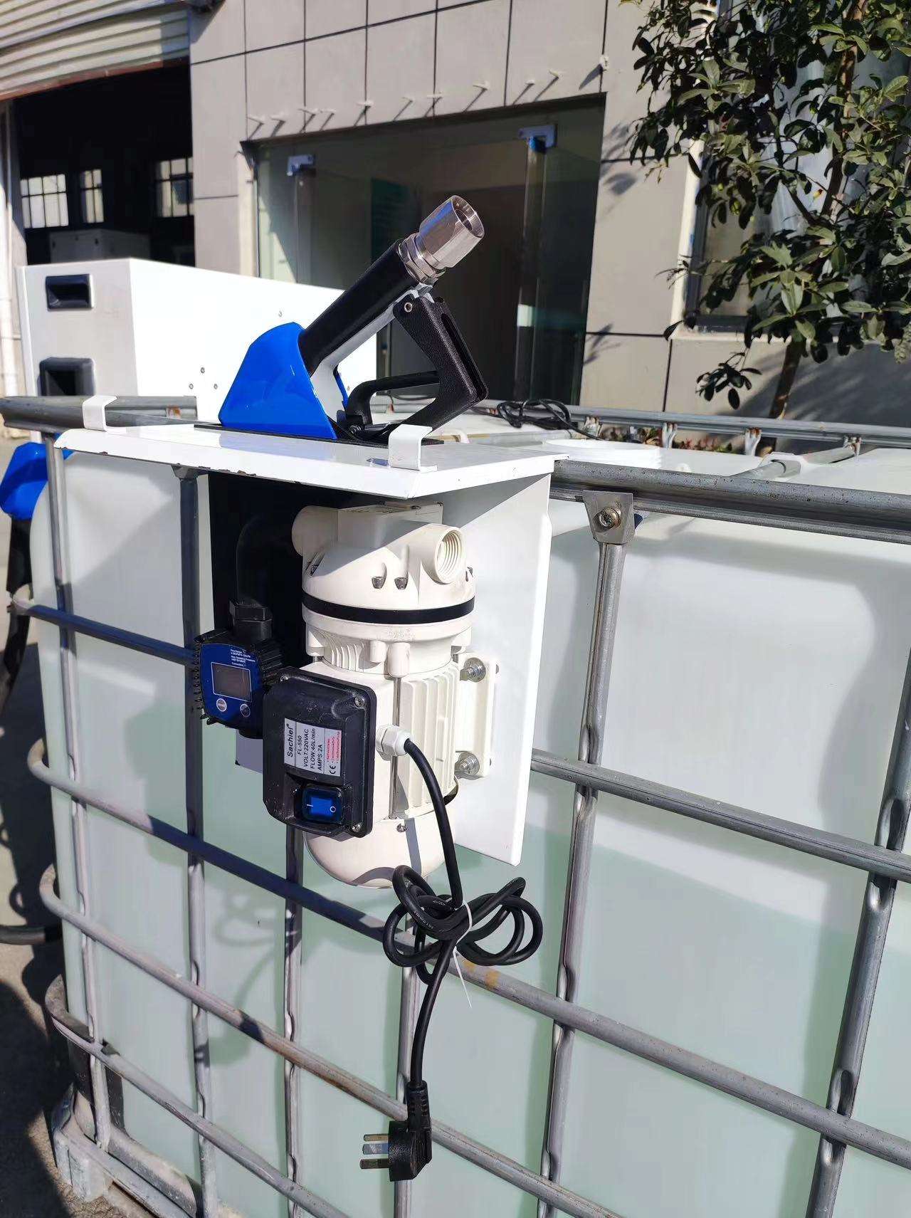 Automatic portable IBC tank DEF pump kit equipment transfer Adblue pump 1000L filling machine