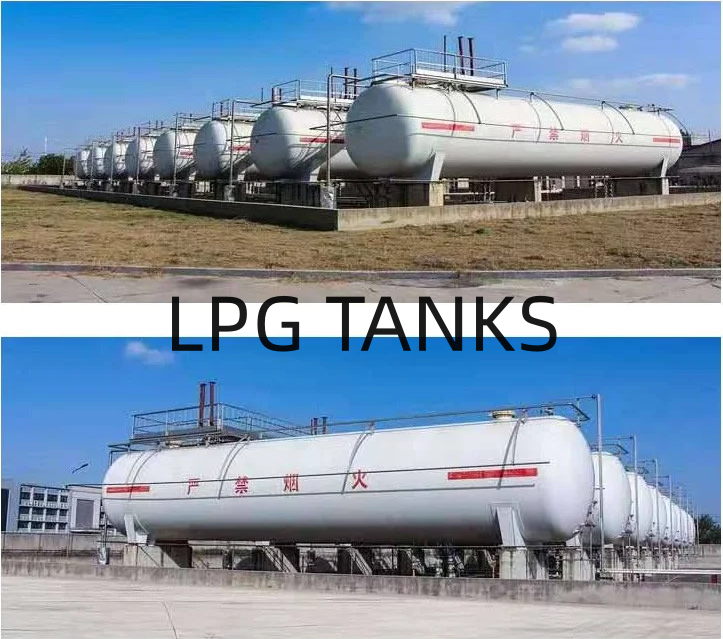 10 Ton 20 CBM LPG Above Ground Liquefied Oil And Gas Storage Tank Fully Automatic Welding LPG Tank