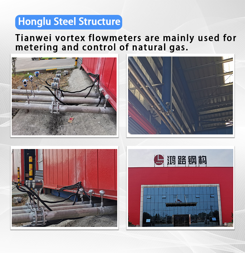 Vortex Flow Meter With Flange Gas Metering Measurement for Steam, Gases and Low-viscosity Liquids