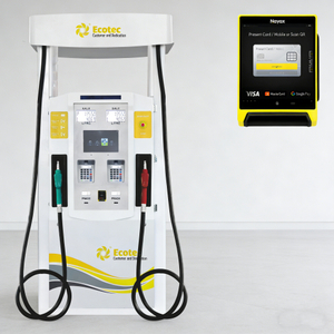 Ecotec Aluminium Double Nozzles Self Service Fuel Dispenser Nayax POS Smart Pump 45L/MIN Flow Rate ISO Certified