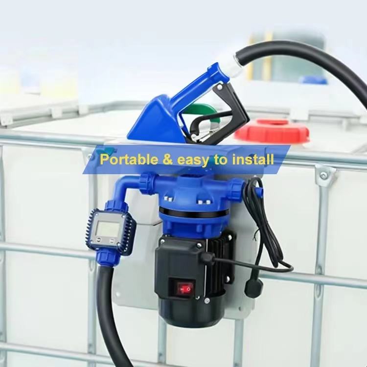 Automatic portable IBC tank DEF pump kit equipment transfer Adblue pump 1000L filling machine