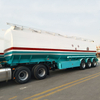 Aluminum Stainless Steel Fuel Oil Tanker Trailer 3 Axle 4 Compartment Diesel Gasoline Tank Trailer Truck