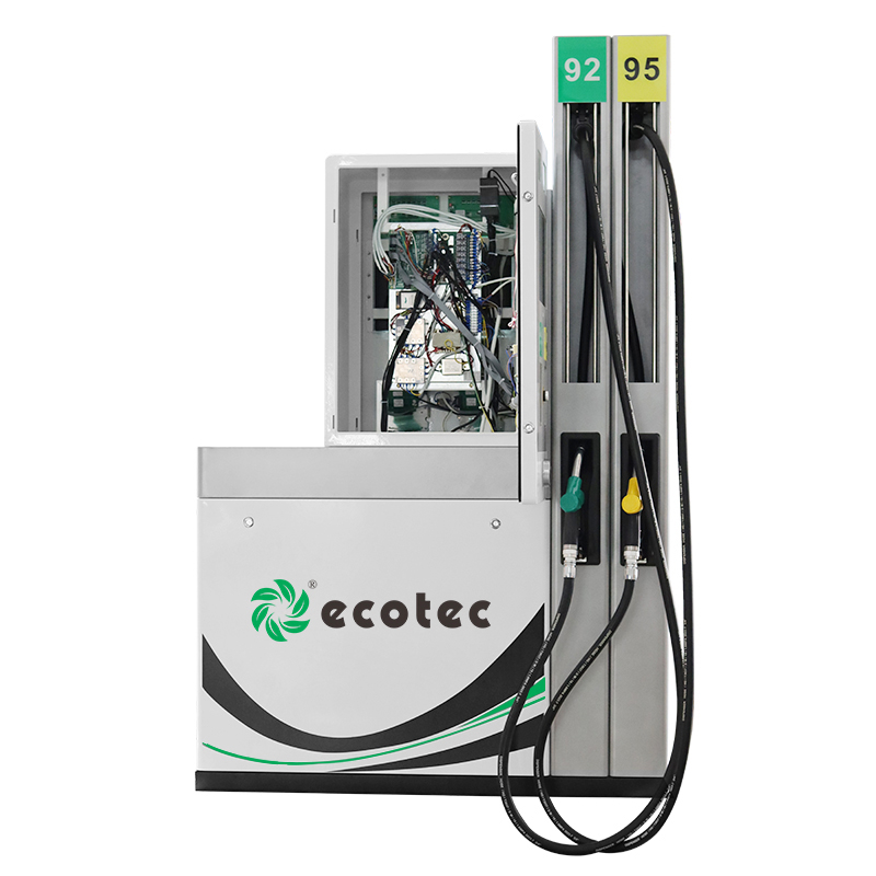 Ecotec Four Nozzle Fuel Dispenser with Two Unit Media Tv for Gas Station FD244