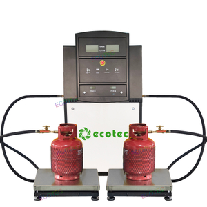Ecotec Gas Liquid Filling equipment LPG Cylinder Dispenser with Weight Scale For Gas Station