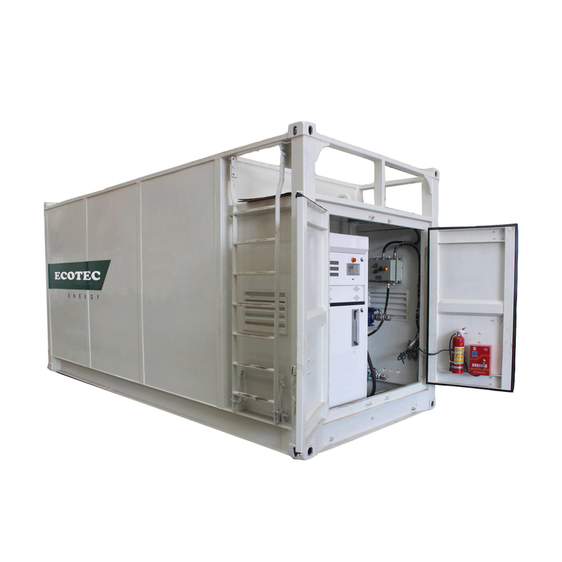 펌프 모바일 연료 저장 탱크 컨테이너 디젤 스테이션이있는 ecotec 10t 이중 벽 셀프 번들 연료 탱크