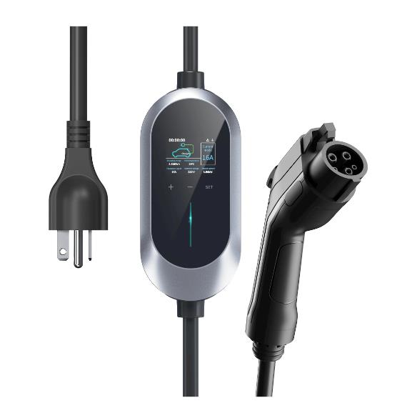 Ecotec EV Charging Station 8A-32A Adjustable EV Charger Type 1 Cable 7.4m Electric Vehicle Charger