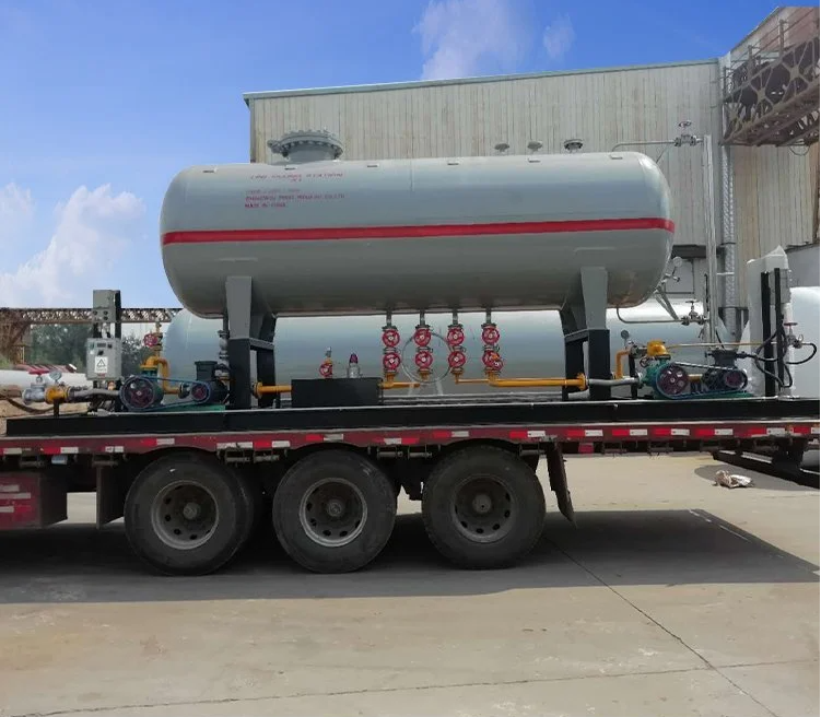 5 Ton LPG Above Ground Liquefied Oil And Gas Storage Tank Class III pressure vessels