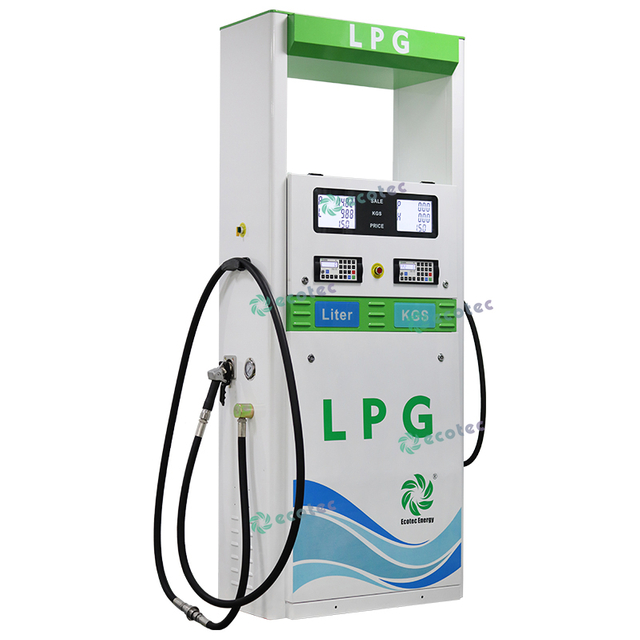 Ecotec Two Nozzle LPG Dispenser Gas Pump LPG filling Machine for Gas Station