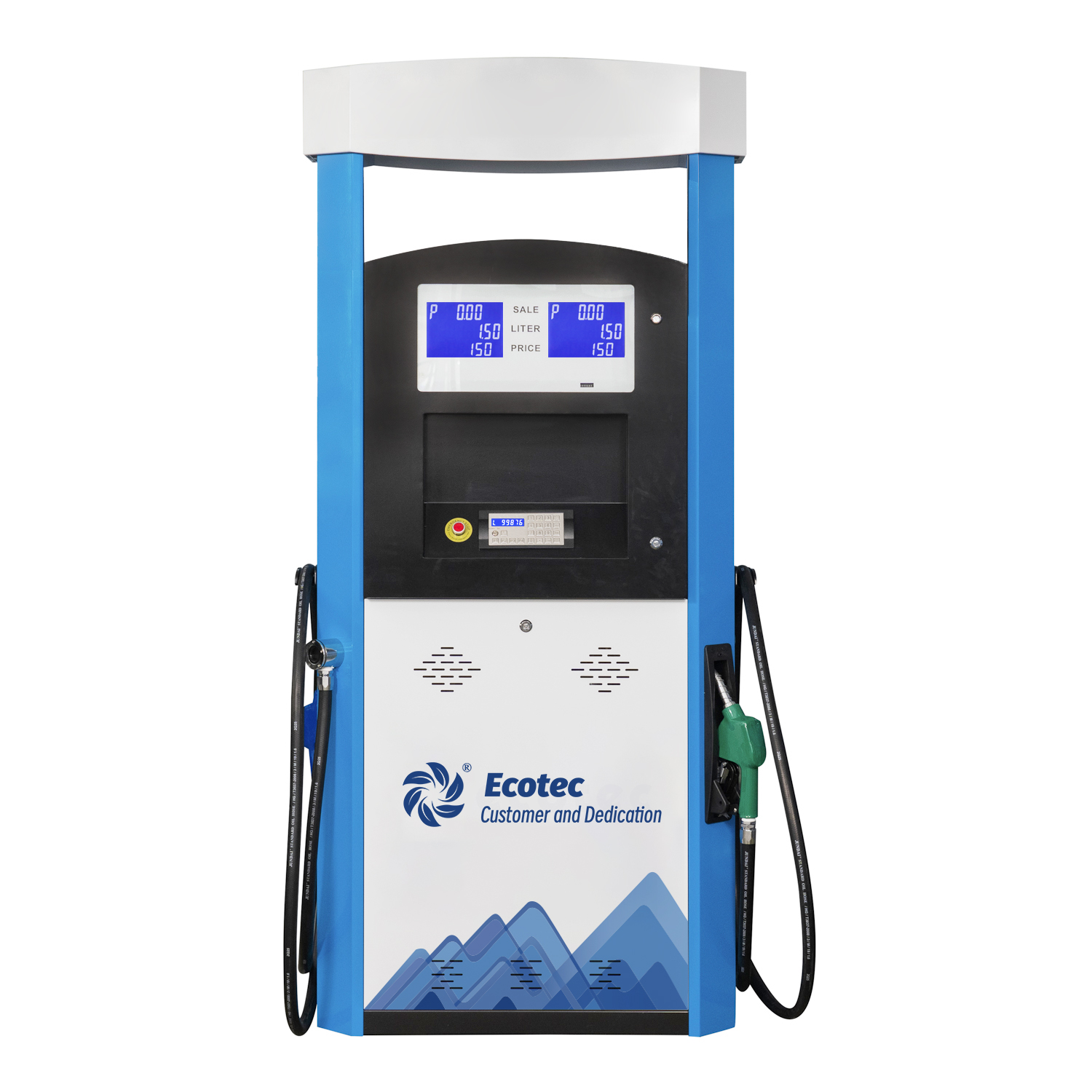 Ecotec High Performance BG224 Double Nozzle Fuel Dispenser Pump for Fuel Station Tatsuno