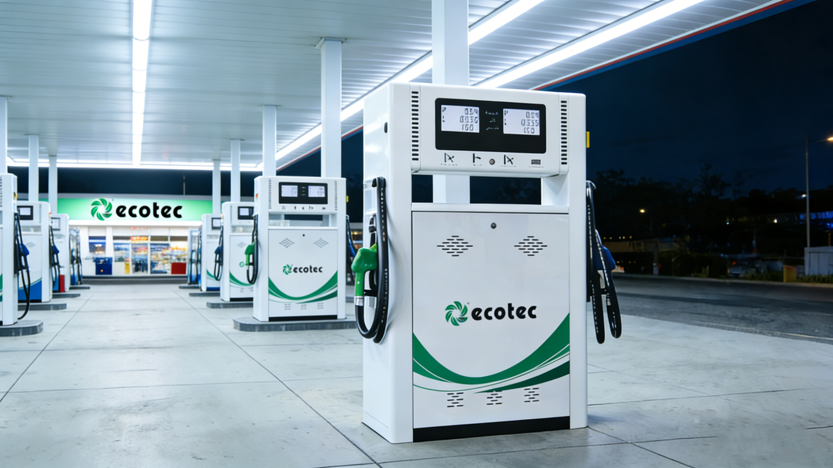 Ecotec Aluminium Double Nozzles Self Service Fuel Dispenser with Nayax POS 45LPM 220V UL/ATEX Certified