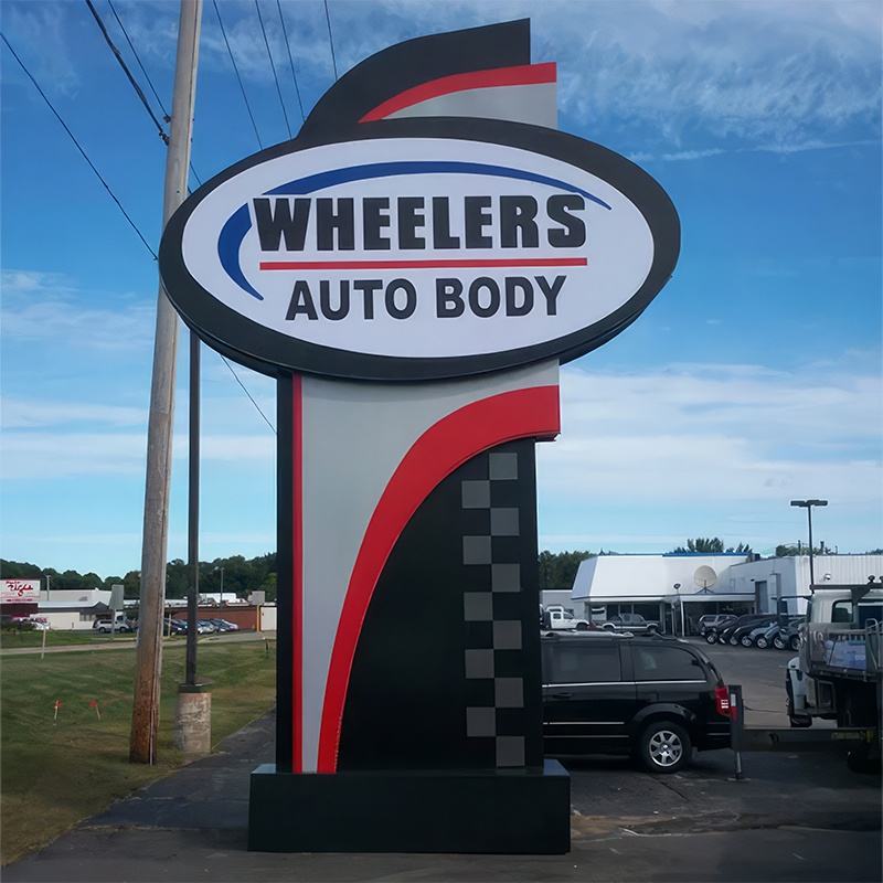 High-Quality LED Pylon Sign Installation